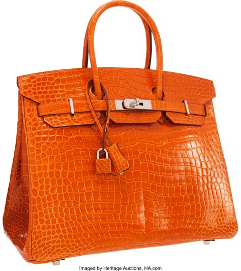 croco hermes bag orange|hermes bag crocodile skin price.